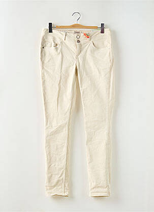 Jeans coupe slim taille basse taille basse beige STREET ONE femme