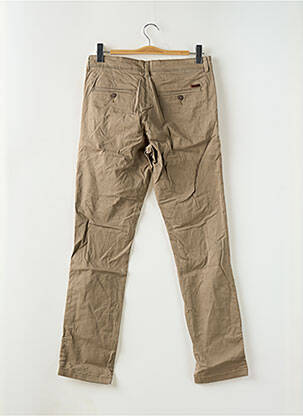 Pantalon chino stretch taille normale marron JACK & JONES homme