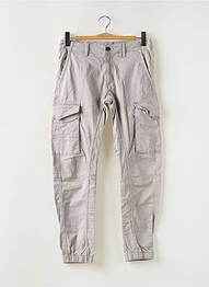 Pantalon cargo resserrée sur le bas taille normale gris JACK & JONES homme