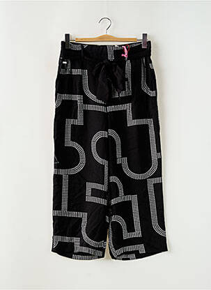 Pantalon 7/8 tissage popeline taille normale noir STREET ONE femme