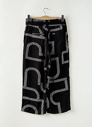 Pantalon 7/8 tissage popeline taille normale noir STREET ONE femme