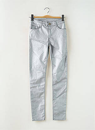 Jeans coupe slim stretch taille normale argent LITTLE FORTUNE femme