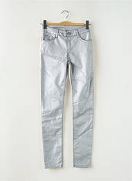 Jeans coupe slim stretch taille normale argent LITTLE FORTUNE femme