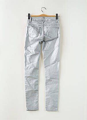 Jeans coupe slim stretch taille normale argent LITTLE FORTUNE femme