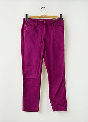 Pantalon 7/8 stretch taille basse violet STREET ONE femme