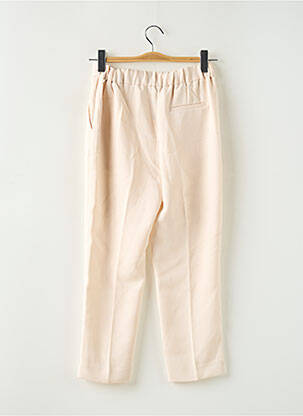 Pantalon 7/8 taille élastique taille normale beige MANGO femme