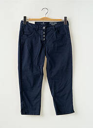 Pantacourt taille basse taille basse bleu TOM TAILOR femme