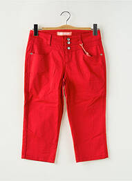 Corsaire stretch taille normale rouge STREET ONE femme