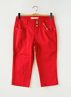 Corsaire stretch taille normale rouge STREET ONE femme
