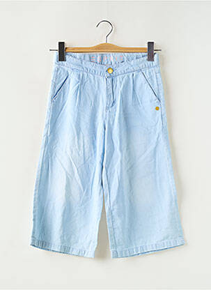 Pantalon large tissage popeline taille ajustable bleu ESPRIT fille