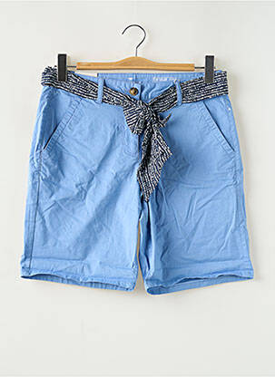 Bermuda taille à pinces taille normale bleu TOM TAILOR femme