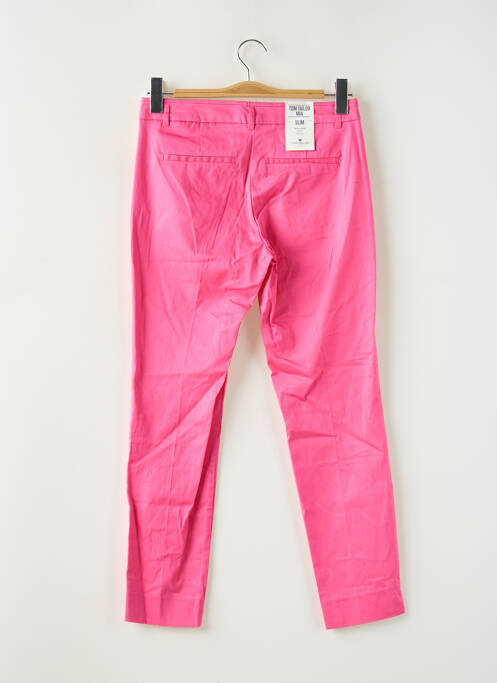 Pantalon chino taille basse taille basse rose TOM TAILOR femme