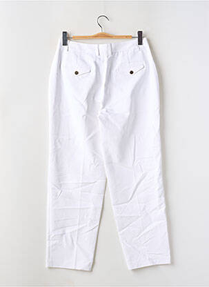 Pantalon droit stretch taille normale blanc DEUX. BY ELINE DE MUNCK femme