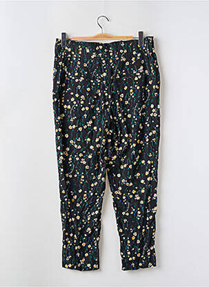 Pantalon droit tissage popeline taille haute noir STREET ONE femme