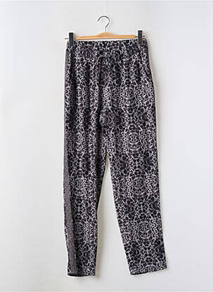 Pantalon droit tissage crêpe taille haute gris ANNA SCOTT femme