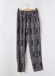 Pantalon droit tissage crêpe taille haute gris ANNA SCOTT femme