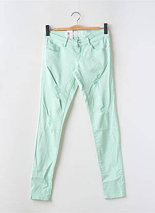 Jeans skinny stretch taille basse vert ONLY femme