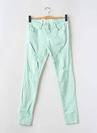 Jeans skinny stretch taille basse vert ONLY femme