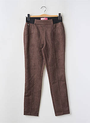Legging tissage suedine taille normale marron STREET ONE femme
