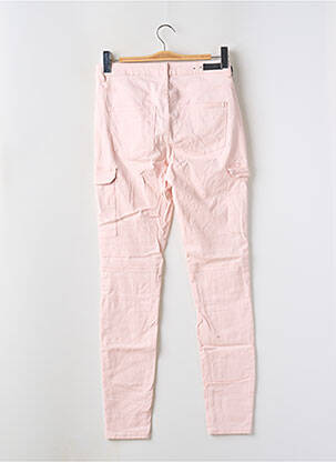 Pantalon cargo poches taille normale rose PIECES femme