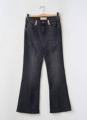 Jean coupe flare taille haute taille haute noir KOCCA femme