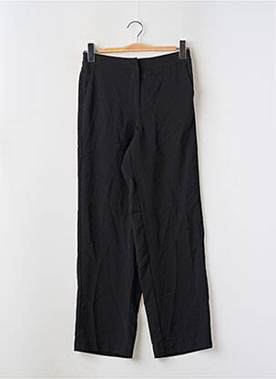 Pantalon droit tissage crêpe taille haute noir VILA femme