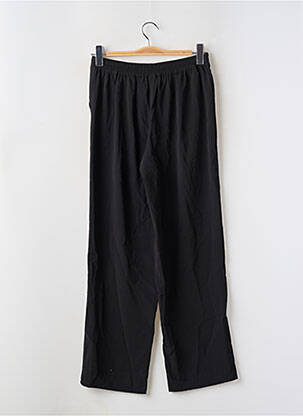 Pantalon droit tissage crêpe taille haute noir VILA femme