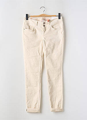 Jeans coupe slim taille basse taille basse beige STREET ONE femme