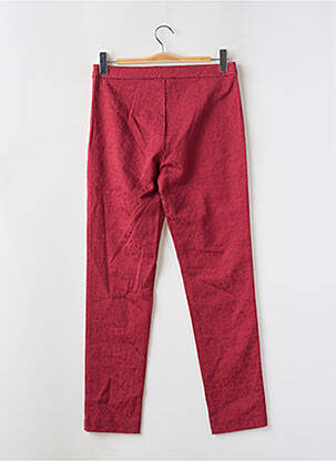 Pantalon slim taille haute taille haute rouge FLAIR femme