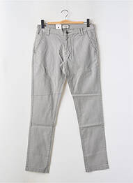 Pantalon chino tissage popeline taille normale gris SHINE ORIGINAL femme