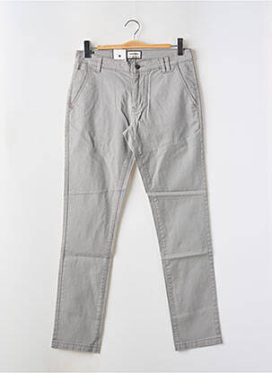 Pantalon chino tissage popeline taille normale gris SHINE ORIGINAL femme