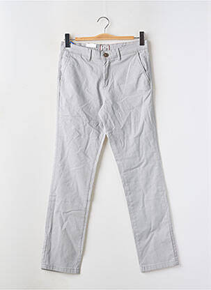 Pantalon chino tissage popeline taille normale gris JACK & JONES homme