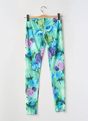 Legging effet matière satinée taille normale vert PIECES femme