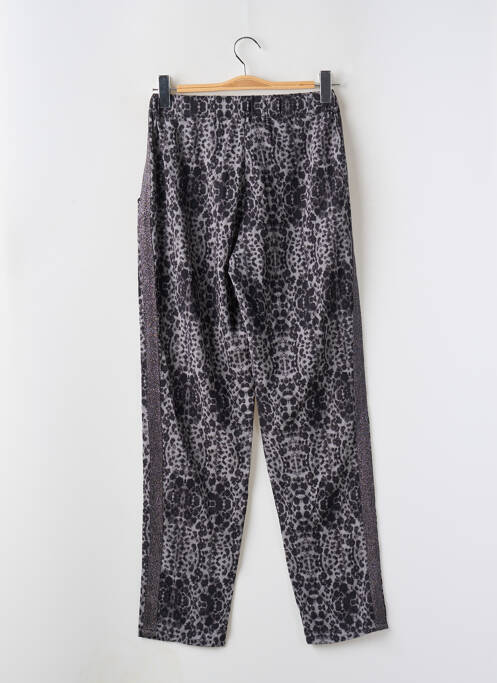 Pantalon droit tissage crêpe taille haute gris ANNA SCOTT femme