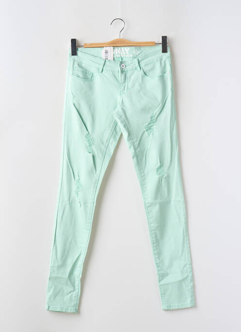Jeans skinny stretch taille basse vert ONLY femme
