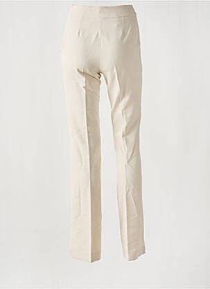 Pantalon flare stretch taille haute beige KOCCA femme