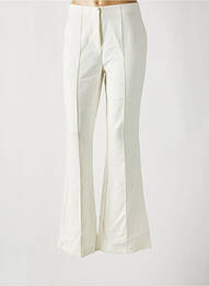 Pantalon flare stretch taille haute blanc ONLY femme