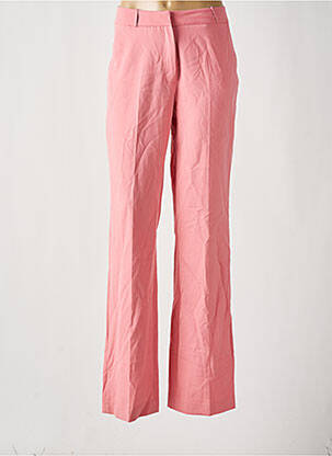Pantalon large taille à pinces taille haute rose DEUX. BY ELINE DE MUNCK femme