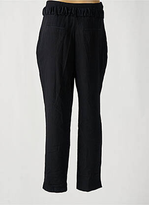 Pantalon droit taille à pinces taille haute noir NAF NAF femme