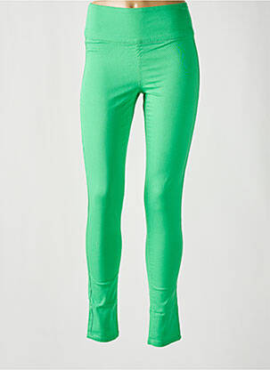 Pantalon slim taille haute taille haute vert PIECES femme
