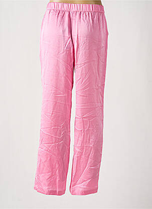 Pantalon large coupe fluide taille haute rose VERO MODA femme