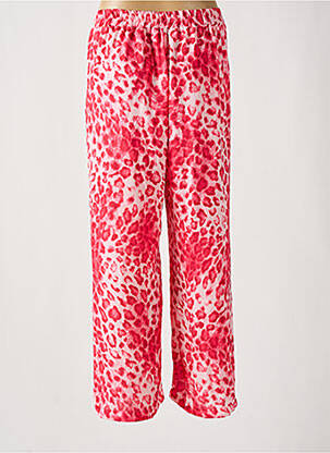 Pantalon large coupe fluide taille haute rose BELLITA femme