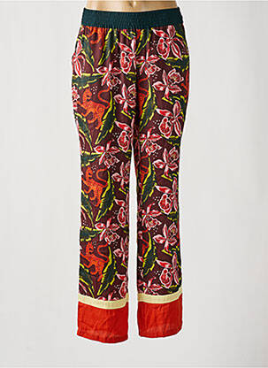 Pantalon large coupe fluide taille haute violet SCOTCH & SODA femme