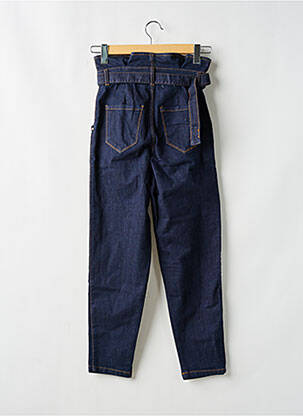 Jean coupe mom taille froncée taille haute bleu KOCCA femme