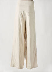Pantalon large beige MORGAN pour femme seconde vue