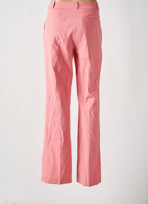 Pantalon large taille à pinces taille haute rose DEUX. BY ELINE DE MUNCK femme