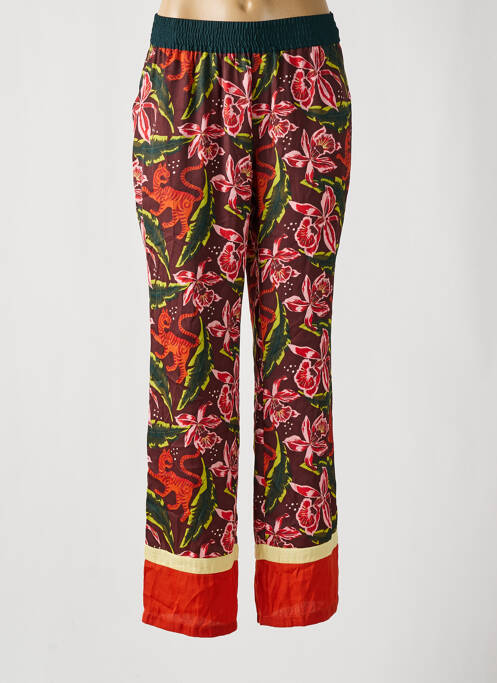Pantalon large coupe fluide taille haute violet SCOTCH & SODA femme
