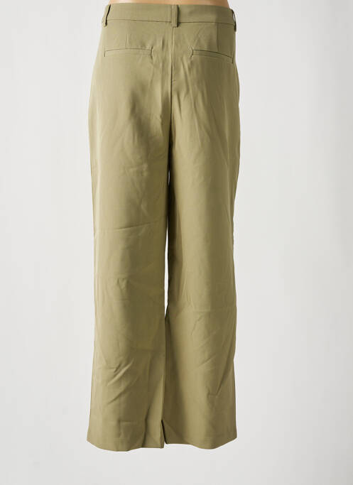 Pantalon large taille à pinces taille haute vert ONLY femme