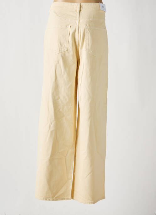 Jeans coupe large beige VILA pour femme