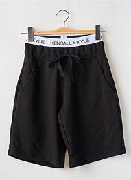 Bermuda taille élastique taille haute noir KENDALL + KYLIE femme